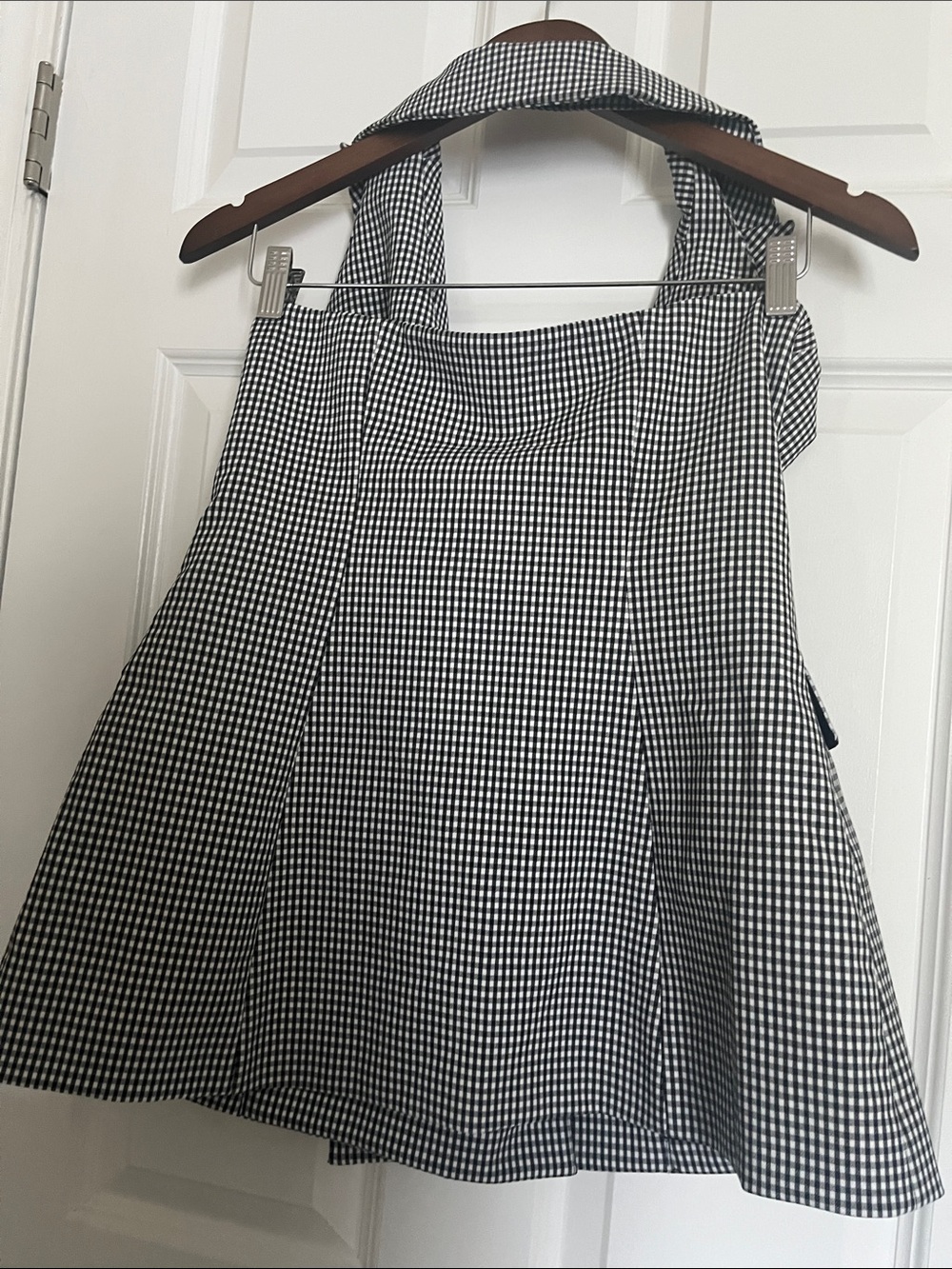 White House Black Market Black and White Gingham Dress - Picture 4 of 4
